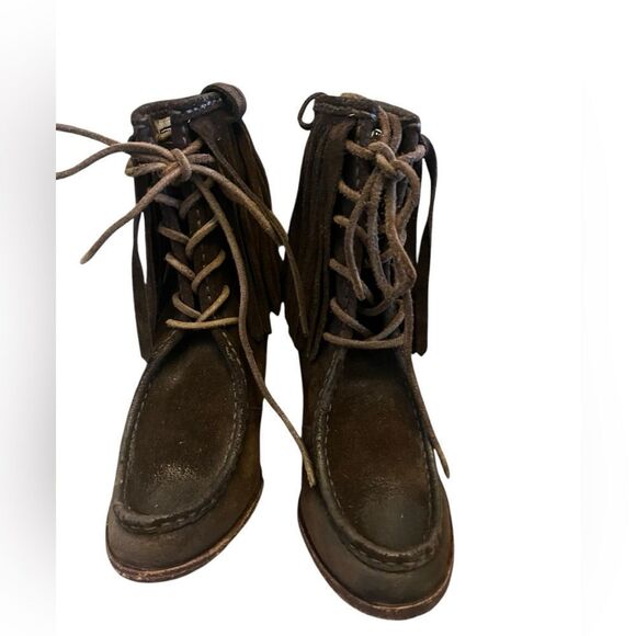 Frye Parker Fringe short Bootie - Picture 1 of 7